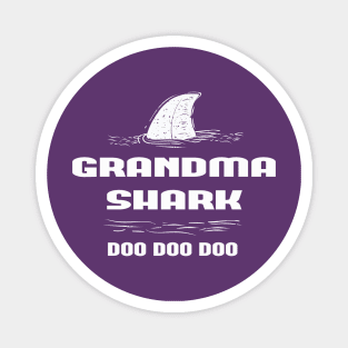 Grandma Shark Shirt, Birthday Shark, Family Shirts, Mothers Day, Pregnancy Gender Reveal, Unisex Graphic Tee, Shark Party Shirts Magnet